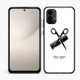 כיסוי בעיצוב אישי עם השם שלך לדגם - Motorola Moto E15 4G בעיצוב מעצב שיער