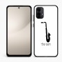 כיסוי בעיצוב אישי עם השם שלך לדגם - Motorola Moto E15 4G בעיצוב סקסופון