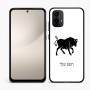 כיסוי בעיצוב אישי עם השם שלך לדגם - Motorola Moto E15 4G בעיצוב מזלות - שור