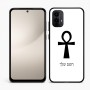 כיסוי בעיצוב אישי עם השם שלך לדגם - Motorola Moto E15 4G בעיצוב אנק - מפתח החיים המצרי