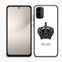 כיסוי בעיצוב אישי עם השם שלך לדגם - Motorola Moto E15 4G בעיצוב כתר מלכותי