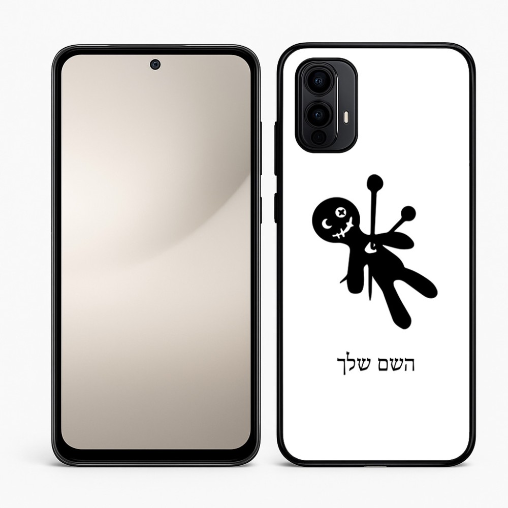 כיסוי בעיצוב אישי עם השם שלך לדגם - Motorola Moto E15 4G בעיצוב וודו