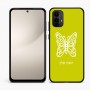 כיסוי בעיצוב אישי עם השם שלך לדגם - Motorola Moto E15 4G בעיצוב פרפר
