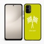 כיסוי בעיצוב אישי עם השם שלך לדגם - Motorola Moto E15 4G בעיצוב דגל המירוץ