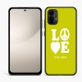 כיסוי בעיצוב אישי עם השם שלך לדגם - Motorola Moto E15 4G בעיצוב אהבה