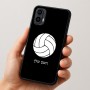 כיסוי בעיצוב אישי עם השם שלך לדגם - Motorola Moto E15 4G בעיצוב כדור כדורעף