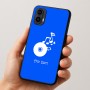 כיסוי בעיצוב אישי עם השם שלך לדגם - Motorola Moto E15 4G בעיצוב תקליטור - אזור מוזיקה