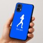 כיסוי בעיצוב אישי עם השם שלך לדגם - Motorola Moto E15 4G בעיצוב רץ רץ אישה