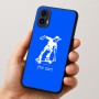 כיסוי בעיצוב אישי עם השם שלך לדגם - Motorola Moto E15 4G בעיצוב ילד סקייטבורד