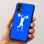 כיסוי בעיצוב אישי עם השם שלך לדגם - Motorola Moto E15 4G בעיצוב הרמת משקולות
