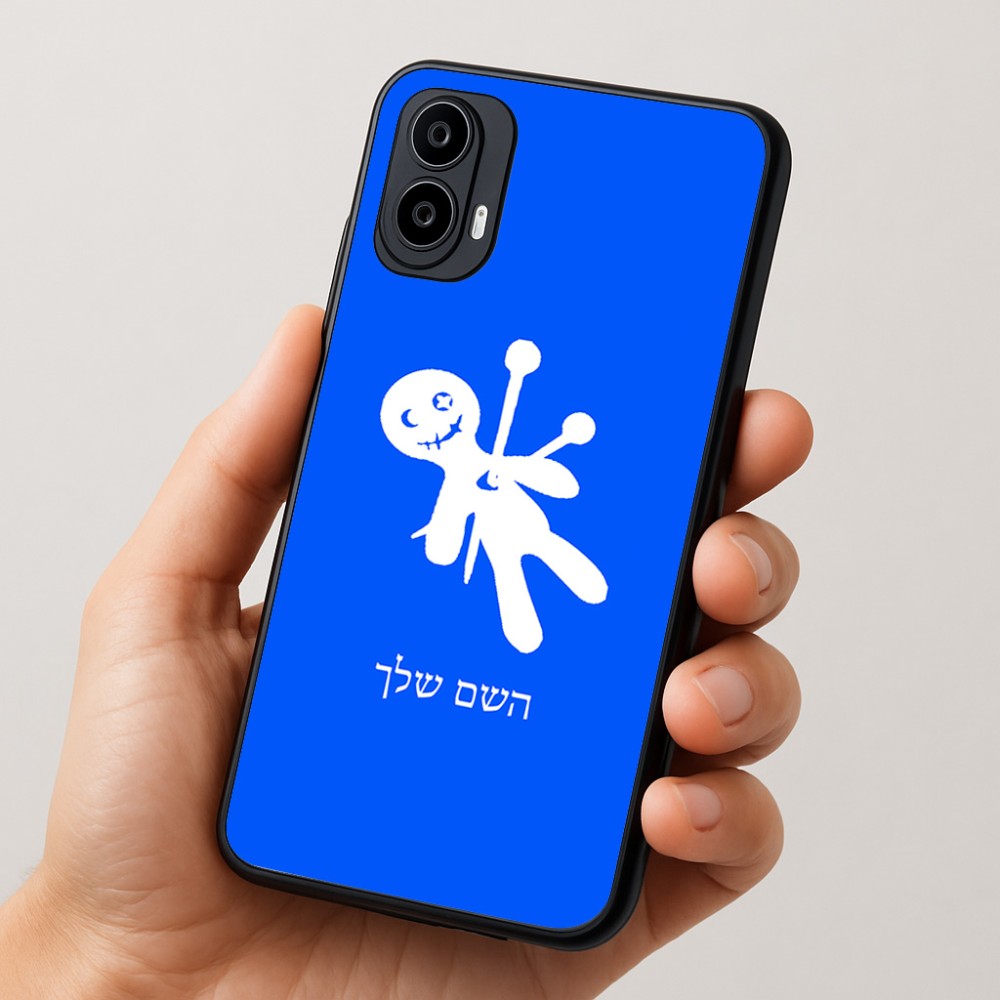 כיסוי בעיצוב אישי עם השם שלך לדגם - Motorola Moto E15 4G בעיצוב וודו