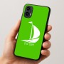 כיסוי בעיצוב אישי עם השם שלך לדגם - Motorola Moto E15 4G בעיצוב סירה