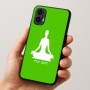 כיסוי בעיצוב אישי עם השם שלך לדגם - Motorola Moto E15 4G בעיצוב אימון יוגה