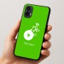 כיסוי בעיצוב אישי עם השם שלך לדגם - Motorola Moto E15 4G בעיצוב תקליטור - אזור מוזיקה