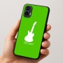 כיסוי בעיצוב אישי עם השם שלך לדגם - Motorola Moto E15 4G בעיצוב גיטרה