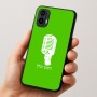 כיסוי בעיצוב אישי עם השם שלך לדגם - Motorola Moto E15 4G בעיצוב מיקרופון
