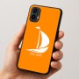 כיסוי בעיצוב אישי עם השם שלך לדגם - Motorola Moto E15 4G בעיצוב סירה