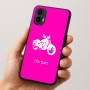 כיסוי בעיצוב אישי עם השם שלך לדגם - Motorola Moto E15 4G בעיצוב הארלי-דיווידסון