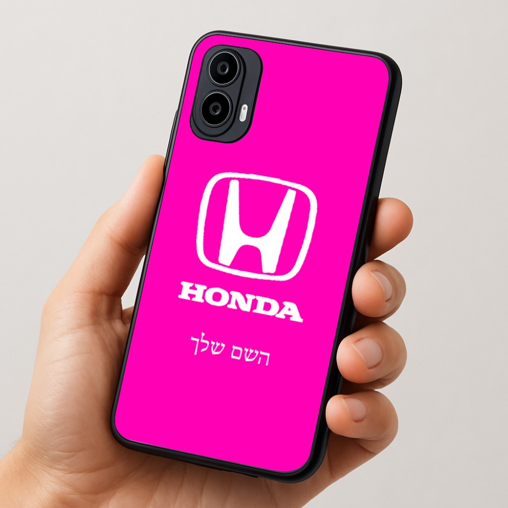כיסוי בעיצוב אישי עם השם שלך לדגם - Motorola Moto E15 4G בעיצוב הונדה 2