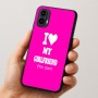 כיסוי בעיצוב אישי עם השם שלך לדגם - Motorola Moto E15 4G בעיצוב אוהב את החברה שלי