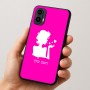 כיסוי בעיצוב אישי עם השם שלך לדגם - Motorola Moto E15 4G בעיצוב אהבת נשים