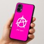 כיסוי בעיצוב אישי עם השם שלך לדגם - Motorola Moto E15 4G בעיצוב אנרכיה