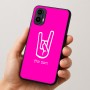כיסוי בעיצוב אישי עם השם שלך לדגם - Motorola Moto E15 4G בעיצוב יד סלע