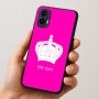 כיסוי בעיצוב אישי עם השם שלך לדגם - Motorola Moto E15 4G בעיצוב כתר מלכותי