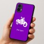 כיסוי בעיצוב אישי עם השם שלך לדגם - Motorola Moto E15 4G בעיצוב הארלי-דיווידסון