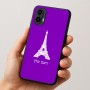 כיסוי בעיצוב אישי עם השם שלך לדגם - Motorola Moto E15 4G בעיצוב מגדל אייפל