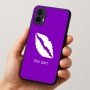 כיסוי בעיצוב אישי עם השם שלך לדגם - Motorola Moto E15 4G בעיצוב שפתיים - נשיקה