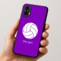 כיסוי בעיצוב אישי עם השם שלך לדגם - Motorola Moto E15 4G בעיצוב כדור כדורעף