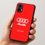 כיסוי בעיצוב אישי עם השם שלך לדגם - Motorola Moto E15 4G בעיצוב אאודי