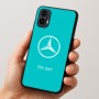 כיסוי בעיצוב אישי עם השם שלך לדגם - Motorola Moto E15 4G בעיצוב מרצדס-בנץ