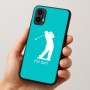 כיסוי בעיצוב אישי עם השם שלך לדגם - Motorola Moto E15 4G בעיצוב שחקן גולף
