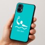 כיסוי בעיצוב אישי עם השם שלך לדגם - Motorola Moto E15 4G בעיצוב כדור מים אולימפי