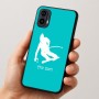 כיסוי בעיצוב אישי עם השם שלך לדגם - Motorola Moto E15 4G בעיצוב סקי