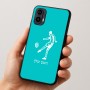 כיסוי בעיצוב אישי עם השם שלך לדגם - Motorola Moto E15 4G בעיצוב שחקן כדורגל