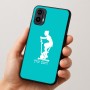 כיסוי בעיצוב אישי עם השם שלך לדגם - Motorola Moto E15 4G בעיצוב אימון ספינינג - אישה