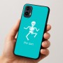 כיסוי בעיצוב אישי עם השם שלך לדגם - Motorola Moto E15 4G בעיצוב סקלטון