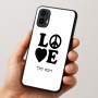 כיסוי בעיצוב אישי עם השם שלך לדגם - Motorola Moto E15 4G בעיצוב אהבה