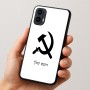 כיסוי בעיצוב אישי עם השם שלך לדגם - Motorola Moto E15 4G בעיצוב פטיש ומגל