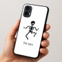 כיסוי בעיצוב אישי עם השם שלך לדגם - Motorola Moto E15 4G בעיצוב סקלטון