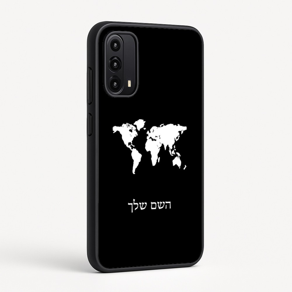 כיסוי בעיצוב אישי עם השם שלך לדגם - Motorola Moto G05 4G בעיצוב מפת העולם