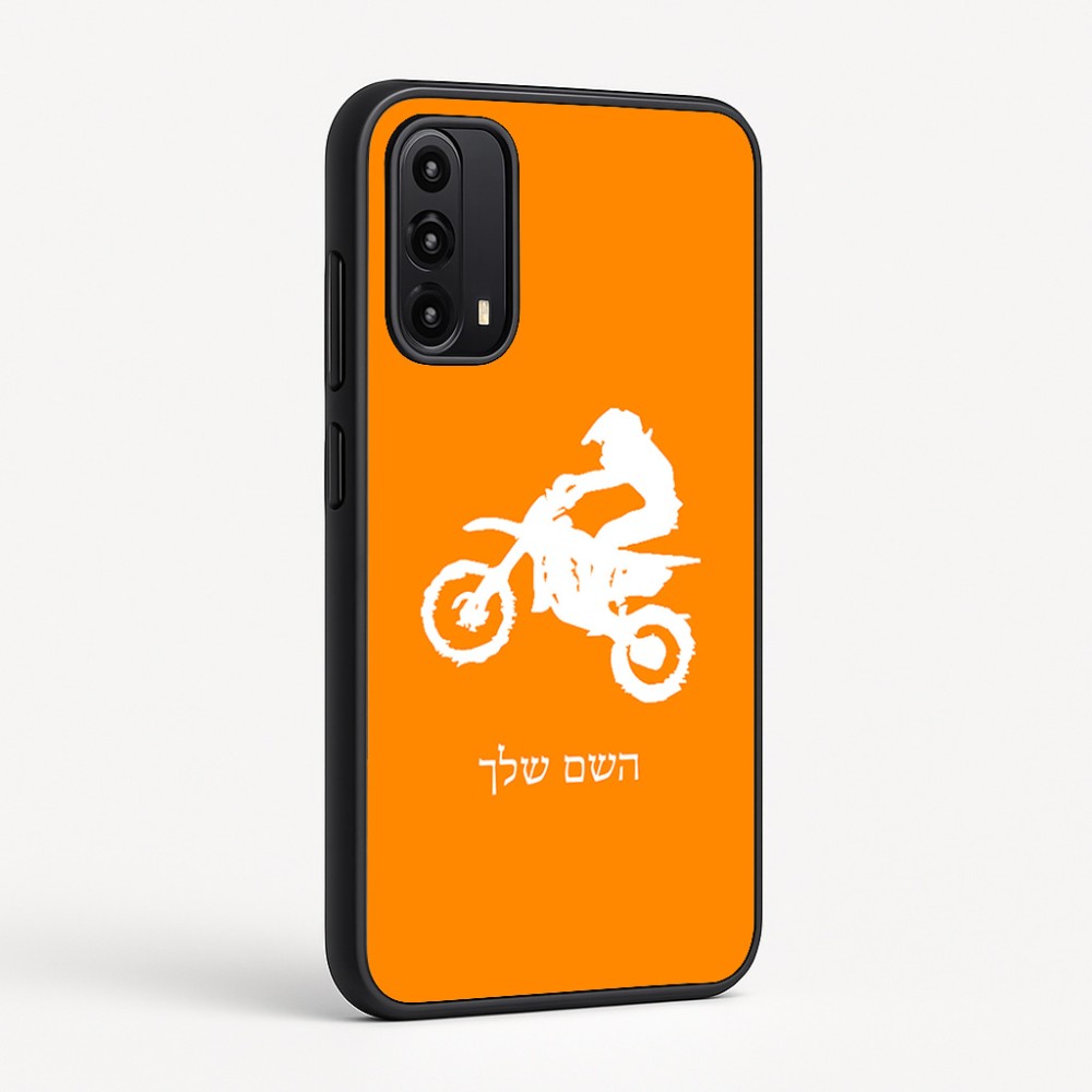 כיסוי בעיצוב אישי עם השם שלך לדגם - Motorola Moto G05 4G בעיצוב מוטוקרוס