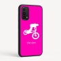 כיסוי בעיצוב אישי עם השם שלך לדגם - Motorola Moto G05 4G בעיצוב רוכב אופניים