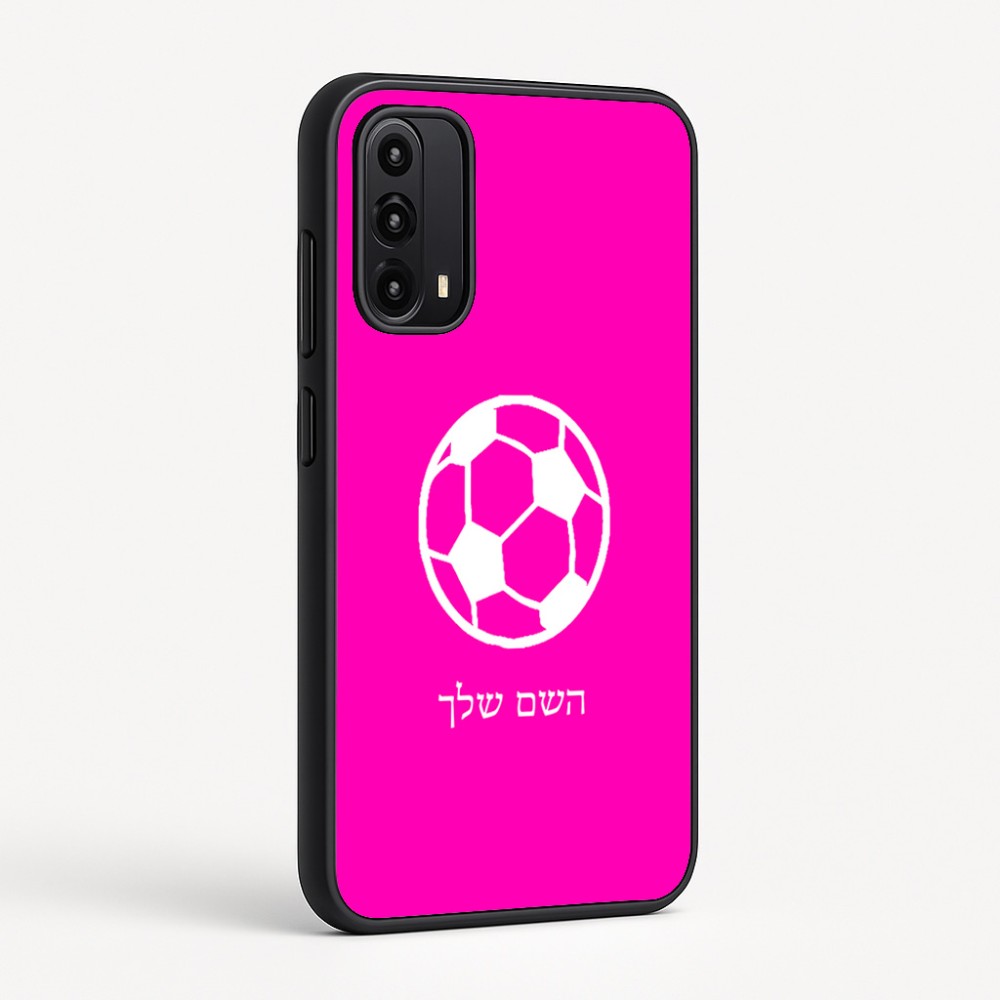 כיסוי בעיצוב אישי עם השם שלך לדגם - Motorola Moto G05 4G בעיצוב כדורגל כדור כדורגל