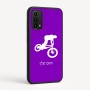 כיסוי בעיצוב אישי עם השם שלך לדגם - Motorola Moto G05 4G בעיצוב רוכב אופניים