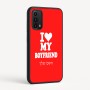 כיסוי בעיצוב אישי עם השם שלך לדגם - Motorola Moto G05 4G בעיצוב אוהבת את החבר שלי