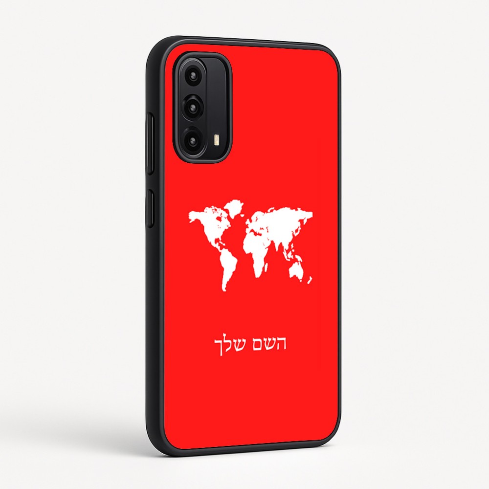כיסוי בעיצוב אישי עם השם שלך לדגם - Motorola Moto G05 4G בעיצוב מפת העולם